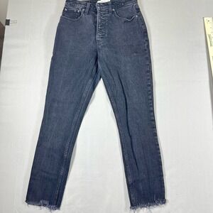 Abercrombie & Fitch The 90s Straight Ultra High Rise Jeans Black Women's 26/2R